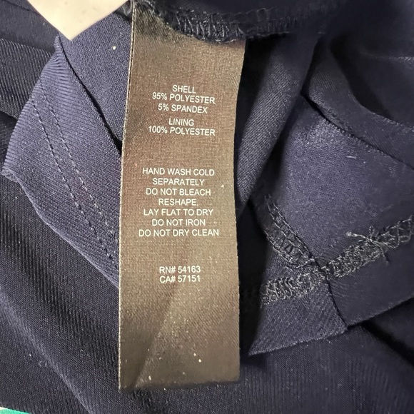 JH Evenings NWT Women’s Blue Midi A-Line Dress w/Jacket & Lace Detail Sz. 10 - Picture 7 of 7